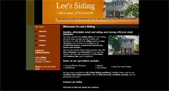 Desktop Screenshot of leessiding.com