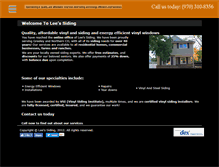 Tablet Screenshot of leessiding.com